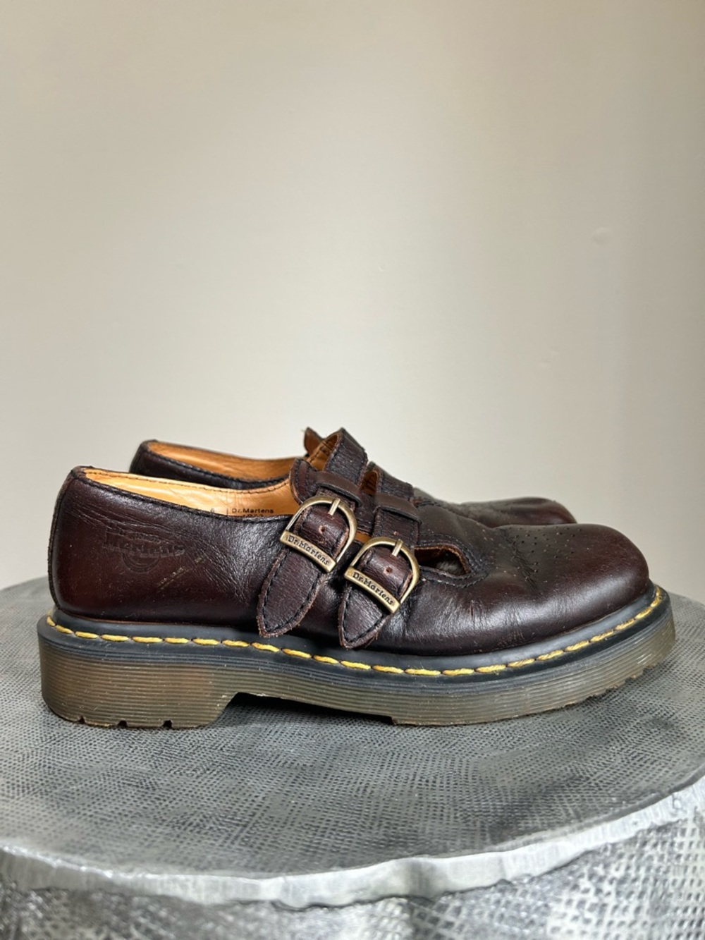 Dr. Martens ~ Chunky Leather Double Strap Mary Jane’s in size US 7 - Picture 2 of 16